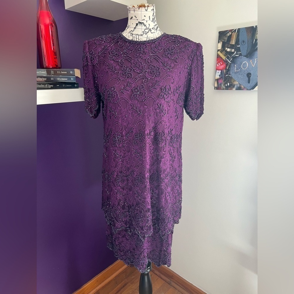 Vintage Brilliante by JA Beaded Gown